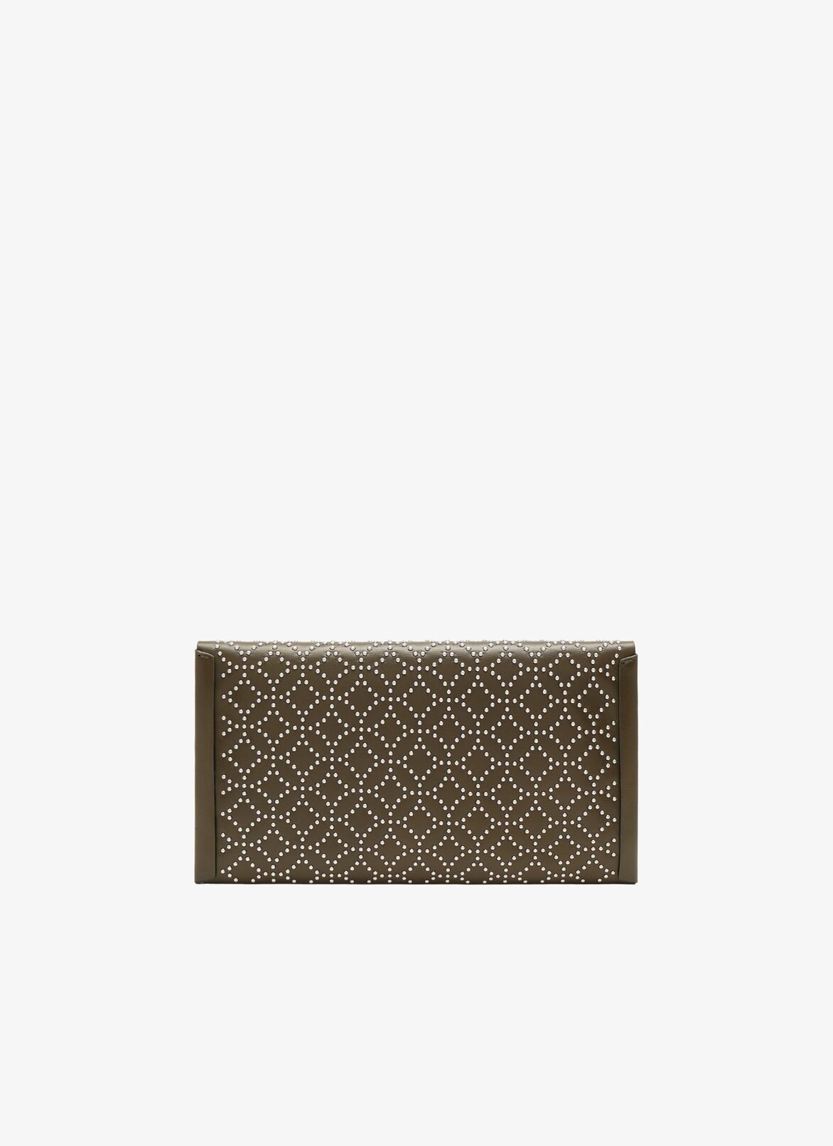 POCKET CUIR LUX CLOU ARABESQUE KAKI ALAÏA KHAKI  POCKET CUIR LUX CLOU ARABESQUE KAKI